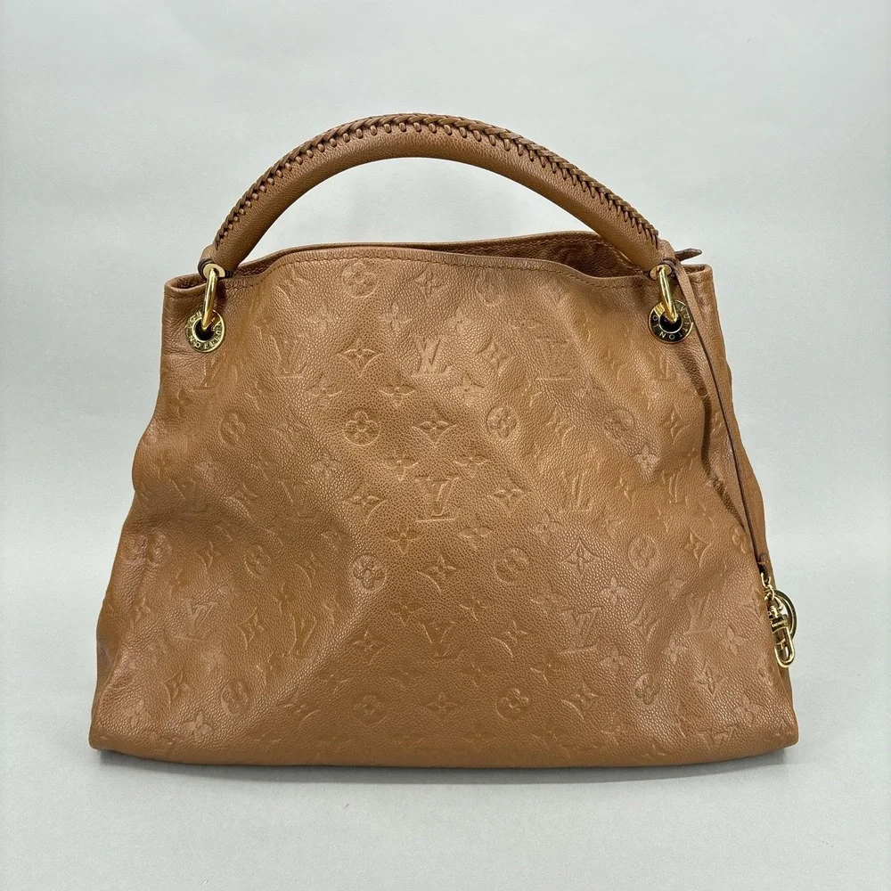 Louis Vuitton Bag Womens Large Brown Empreinte Leather Artsy Hobo Monogram